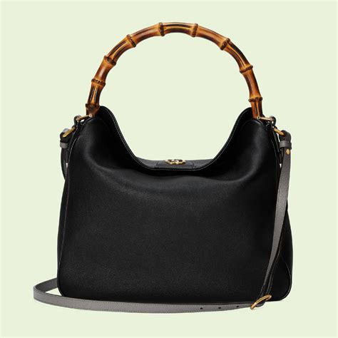 gucci 1092|Gucci Diana large shoulder bag in black leather .